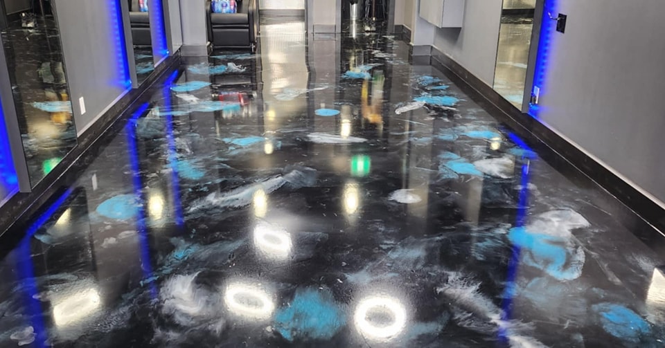 salon floor epoxy