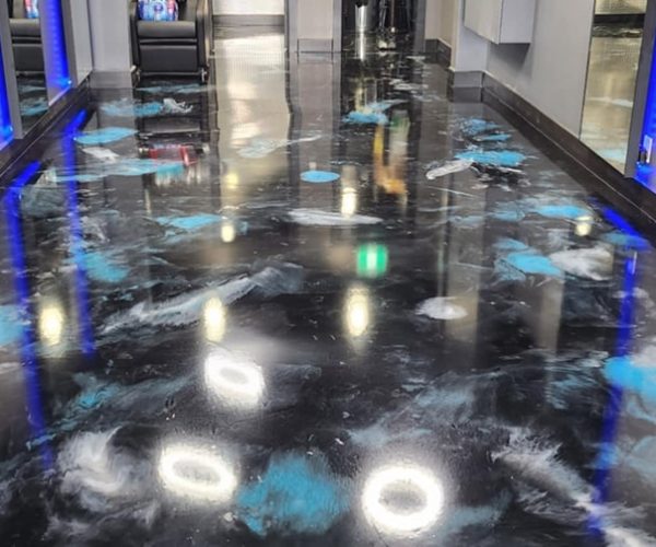 salon floor epoxy